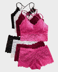 Romantic Lace Bralette & Panty Bundle