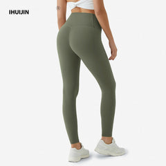 Hot Sale at AliExpress Yoga Pants Pocket No Embarrassment Line Nude Feel Trousers High Waist Hip Lift Body Shaping Leggings Quick-Drying