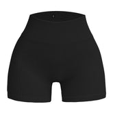 European and American Seamless Threaded Yoga Shorts Three-Quarter Yoga Pants Quick-Dry Seamless Sports Tight-Fitting Cycling High-Waist Fitness Pants