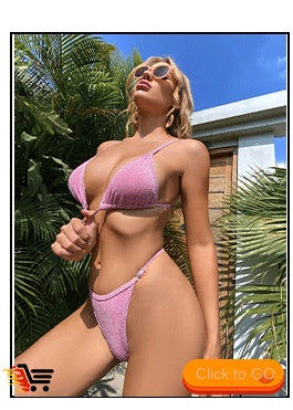 2021New Sexy Two-Piece Swimsuit for Women, European and American Bikini, Cross-Border bikini In-stock swimwear