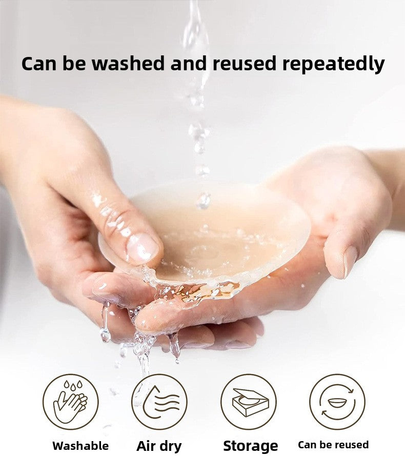 B-SIX NIPPIES Seamless Silicone Nipple Covers Wedding Dress Invisible Bra Nipple Covers Anti-Exposure Nipple Covers