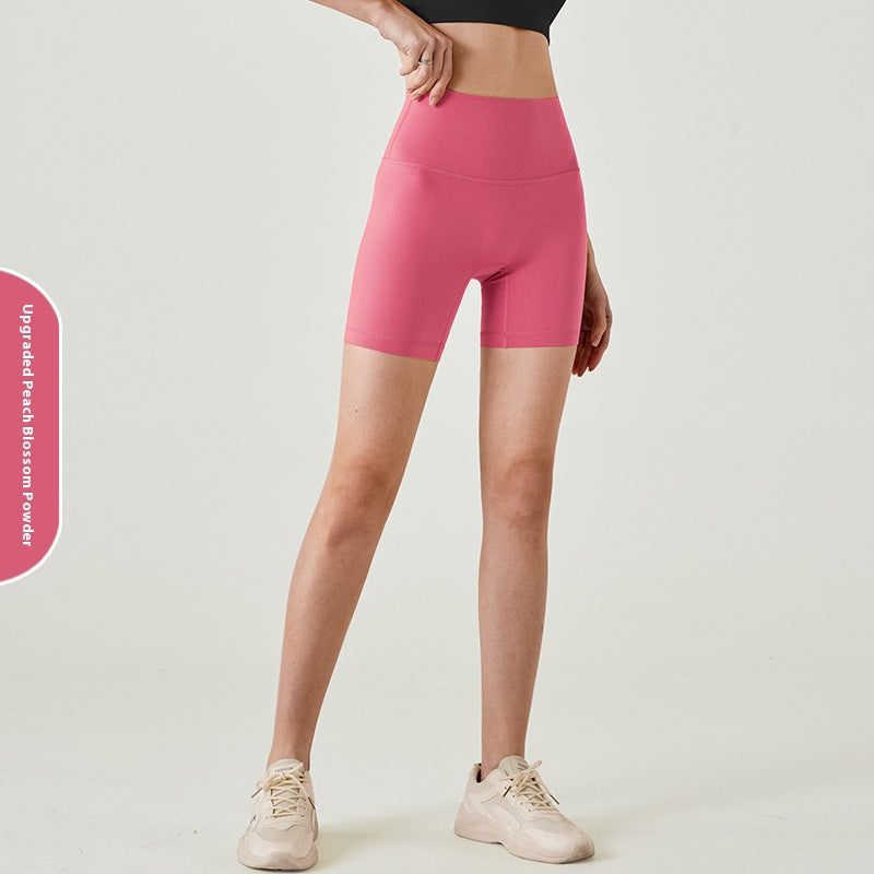 Summer Thin Fitness Shorts lulu Women's Yoga Pants Quick-Dry Tight High-Waist Hip-Lifting Outdoor Wear Three-Quarter Sports Shorts