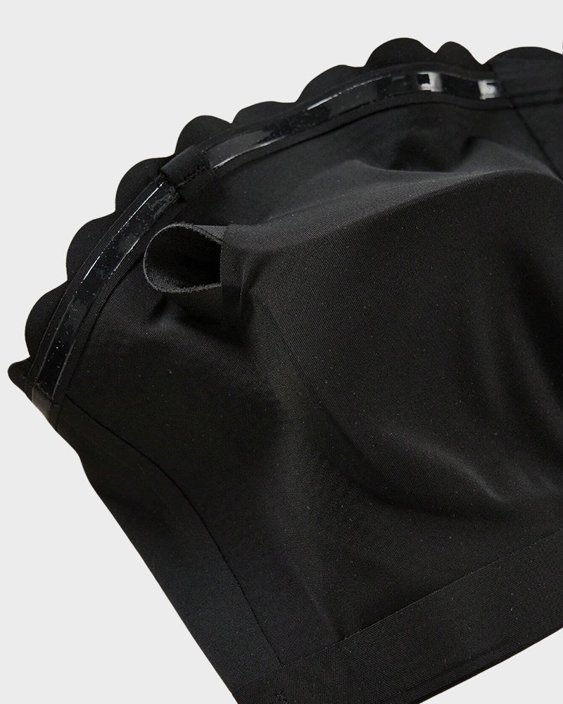 Strapless Front Closure Leopard Print Bra