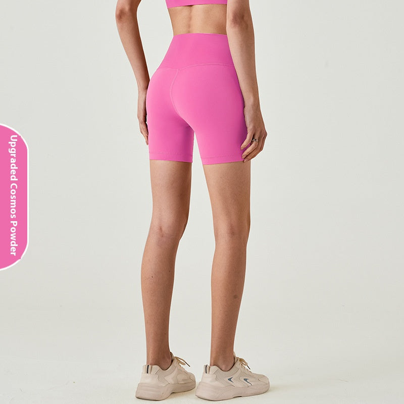 Summer Thin Fitness Shorts lulu Women's Yoga Pants Quick-Dry Tight High-Waist Hip-Lifting Outdoor Wear Three-Quarter Sports Shorts