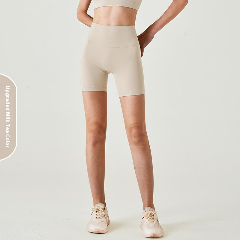 Summer Thin Fitness Shorts lulu Women's Yoga Pants Quick-Dry Tight High-Waist Hip-Lifting Outdoor Wear Three-Quarter Sports Shorts