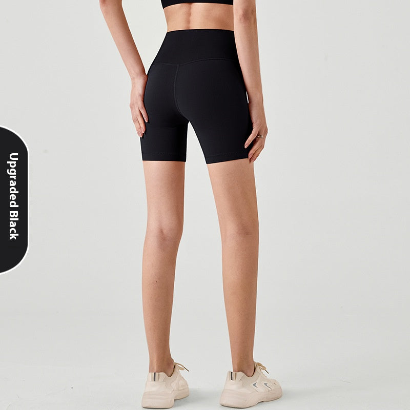 Summer Thin Fitness Shorts lulu Women's Yoga Pants Quick-Dry Tight High-Waist Hip-Lifting Outdoor Wear Three-Quarter Sports Shorts