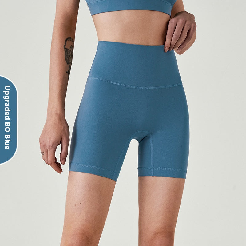 Summer Thin Fitness Shorts lulu Women's Yoga Pants Quick-Dry Tight High-Waist Hip-Lifting Outdoor Wear Three-Quarter Sports Shorts