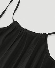 Women's Solid Color Backless Cami Dress