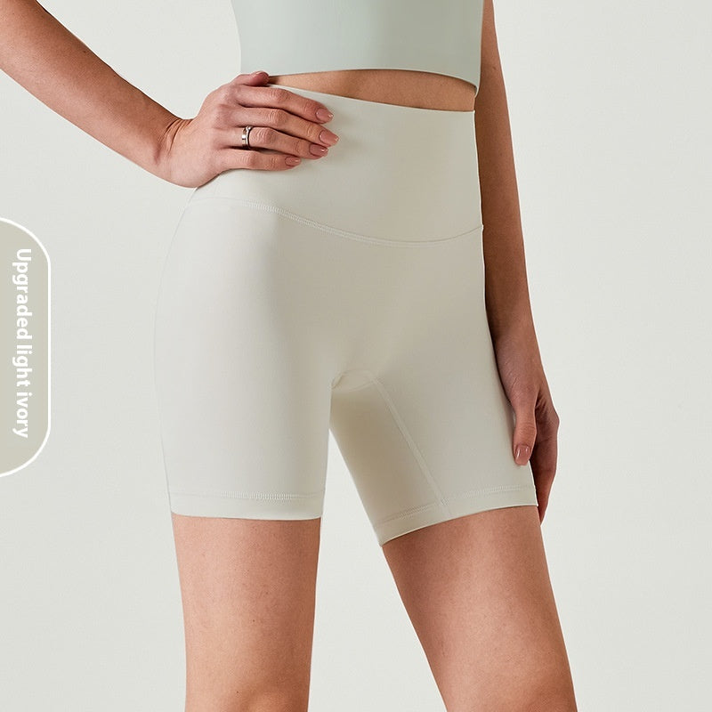 Summer Thin Fitness Shorts lulu Women's Yoga Pants Quick-Dry Tight High-Waist Hip-Lifting Outdoor Wear Three-Quarter Sports Shorts