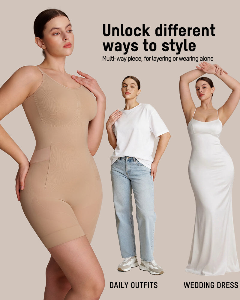 All-in-One Sculpting Bodysuit with Easy-Off Design
