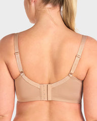 Plus-Size Pearl Shimmer Lace Minimizer Bra