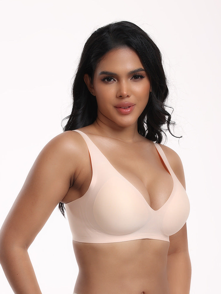Cross-Border Exclusive Foreign Trade Women's Underwear Hot-Selling Seamless Wireless Comfortable Full-Cup Bra In Stock