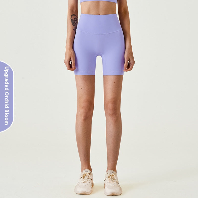 Summer Thin Fitness Shorts lulu Women's Yoga Pants Quick-Dry Tight High-Waist Hip-Lifting Outdoor Wear Three-Quarter Sports Shorts