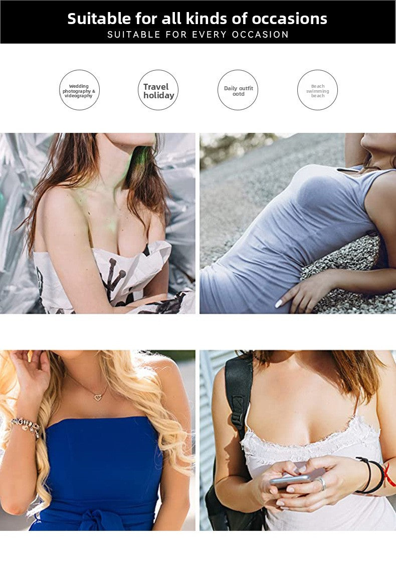 B-SIX NIPPIES Seamless Silicone Nipple Covers Wedding Dress Invisible Bra Nipple Covers Anti-Exposure Nipple Covers