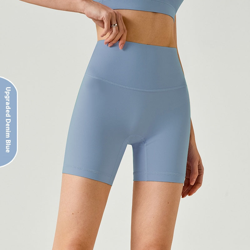 Summer Thin Fitness Shorts lulu Women's Yoga Pants Quick-Dry Tight High-Waist Hip-Lifting Outdoor Wear Three-Quarter Sports Shorts