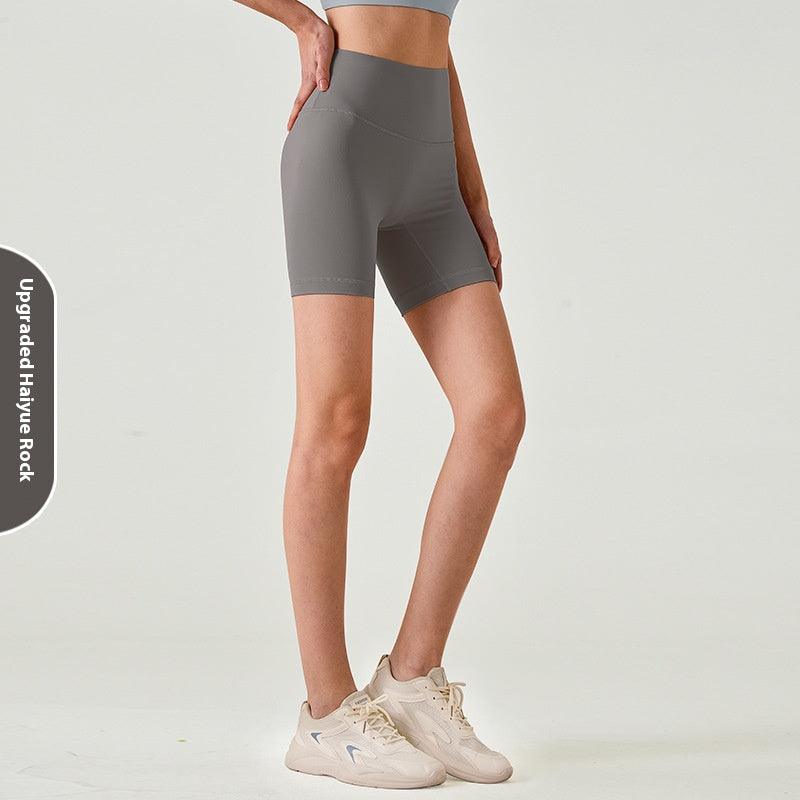 Summer Thin Fitness Shorts lulu Women's Yoga Pants Quick-Dry Tight High-Waist Hip-Lifting Outdoor Wear Three-Quarter Sports Shorts