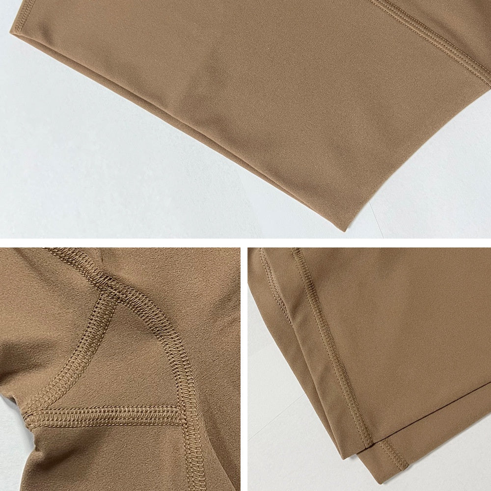 Summer Thin Fitness Shorts lulu Women's Yoga Pants Quick-Dry Tight High-Waist Hip-Lifting Outdoor Wear Three-Quarter Sports Shorts