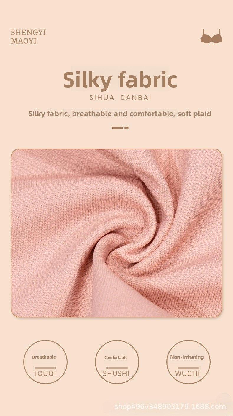 Ouma Cross-Border Xiyin Hot-Selling Large Size Push-Up Front Buckle Fixed Cup Lace Vest Style Bra Underwear