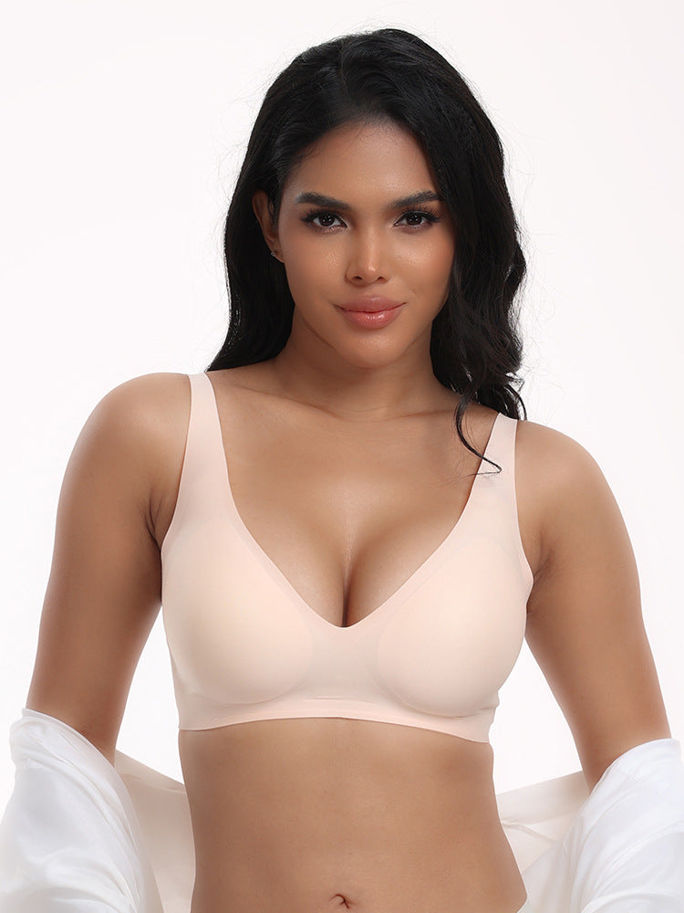 Cross-Border Exclusive Foreign Trade Women's Underwear Hot-Selling Seamless Wireless Comfortable Full-Cup Bra In Stock