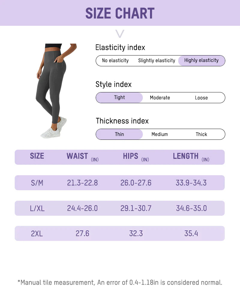 Tummy Control Butt-Lifting Training Leggings with Pockets